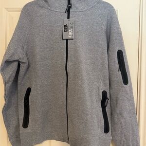 NWT CSG Men’s CSG Active At Ease Full-Zip Hoodie Grey - Size M